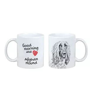 Afghanischer Windhund, Afghane - Tasse mit Hund, Tasse mit Bild, personalisiertes Geschenk der Marke Art-Dog