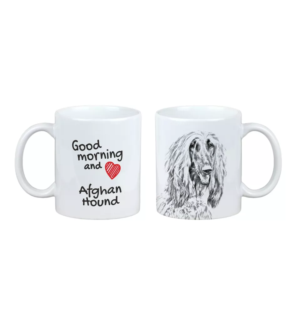 Afghanischer Windhund, Afghane - Tasse mit Hund, Tasse mit Bild, personalisiertes Geschenk der Marke Art-Dog