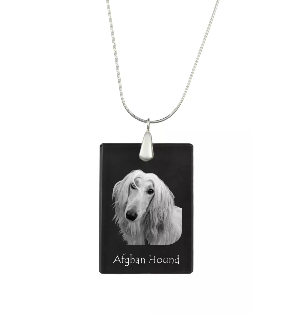 Chart afgański naszyjnik kryształowy z psem Art-Dog