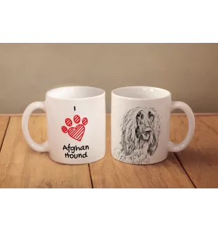 Levrier afghan, Tazi - tasse avec chien, une tasse adorable avec une illustration, un cadeau avec votre photo de la marque Art-Dog