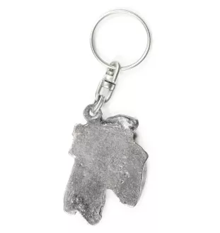 Airedale Terrier, Bingley Terrier - Silver-plated dog pendant, handbag decoration, backpack pendant by Art-Dog brand