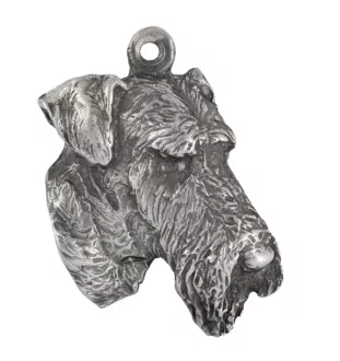 Airedale Terrier, Waterside Terrier, Bingley Terrier - Pendentif chien argenté, décoration de sac à main, pendentif sac à dos par la marque Art-Dog