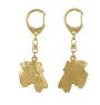 Airedale Terrier, Bingley Terrier - Gilded key ring with dog, handbag decoration, luxury accessory by Art-Dog brand