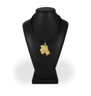 Airedale Terrier, Waterside Terrier, Bingley Terrier - Collier pour chien, pendentif plaqué or pour fan de chien, bijoux uniques de la marque Art-Dog