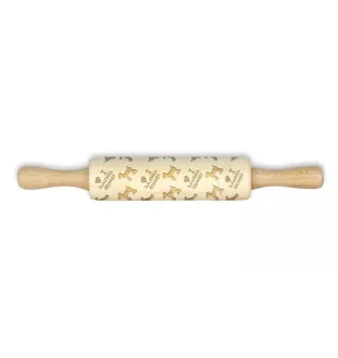 Airedale Terrier, Waterside Terrier, Bingley Terrier - un petit rouleau avec un chien, un rouleau à pâtisserie avec des motifs, un gadget pour céramiste de la marque Art-Dog