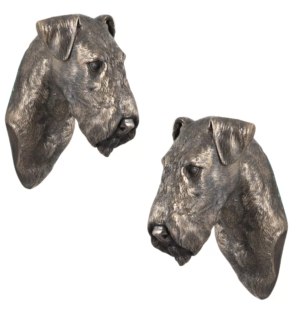 Airedale Terrier, Waterside Terrier - Hundestatue, hängende Büste, einzigartige Dekoration für Hundeliebhaber der Marke Art-Dog