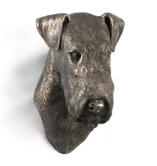 Airedale Terrier, Waterside Terrier - Hundestatue, hängende Büste, einzigartige Dekoration für Hundeliebhaber der Marke Art-Dog