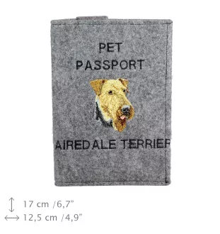 Airedale Terrier etui na paszport Art-Dog