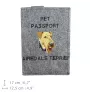 Airedale Terrier, Bingley Terrier - Dog passport case, document case, gift for the traveller from the Art-Dog brand