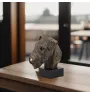 Airedale Terrier, Bingley Terrier - Dog statue, bust on stone base, sculpture, trophy for dog show by Art-Dog brand