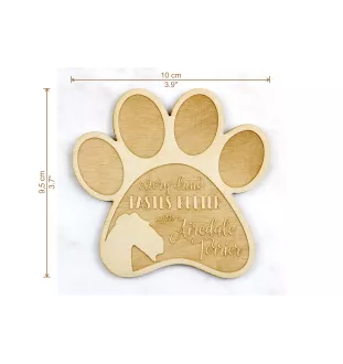 Airedale Terrier, Waterside Terrier, Bingley Terrier - Sous-verre mug, sous-verre gravé avec chien, cadeau pour amoureux des chiens par la marque Art-Dog