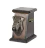 Airedale Terrier, Waterside Terrier eine Ascheurne für Hunde, eine elegante Urne mit einer Statue, eine Gedenkurne mit dem Porträt eines Hundes von der Marke Art-Dog