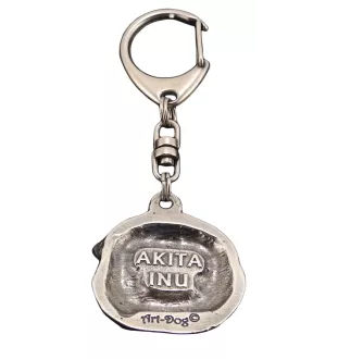 Akita, Akita Inu - Porte-clés argenté avec chien, décoration de sac à main, pendentif de sac à dos par la marque Art-Dog