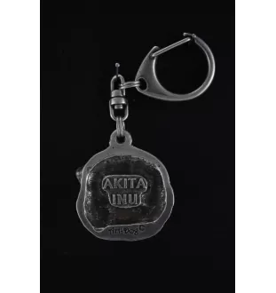 Akita, Akita Inu - Porte-clés argenté avec chien, décoration de sac à main, pendentif de sac à dos par la marque Art-Dog