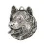 Malamute de l'Alaska - Porte-clés argenté avec chien, décoration de sac à main, pendentif de sac à dos par la marque Art-Dog