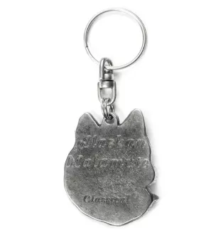 Malamute de l'Alaska - Pendentif chien argenté, décoration de sac à main, pendentif sac à dos par la marque Art-Dog