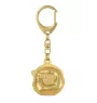 Akita, Akita Inu - Gilded key ring with dog, handbag decoration, luxury accessory by Art-Dog brand