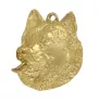 Alaskan Malamute, Alaskischer Malamute - Vergoldeter Schlüsselanhänger mit Hund, Handtaschenschmuck, Luxus-Accessoire der Marke Art-Dog