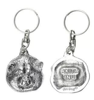 Akita, Akita Inu - Pendentif argenté avec un chien dans une boîte décorative, décoration de sac à main, pendentif de sac à dos par la marque Art-Dog
