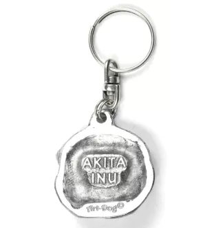 Akita, Akita Inu - Silver-plated pendant with a dog in a decorative box, handbag decoration, backpack pendant by Art-Dog brand