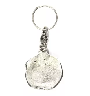 Akita, Akita Inu - Silver-plated pendant with a dog in a decorative box, handbag decoration, backpack pendant by Art-Dog brand