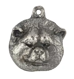 Akita, Akita Inu - Versilberter Schlüsselanhänger mit Hund in einer Geschenkbox, Handtaschenschmuck, Rucksackanhänger der Marke Art-Dog