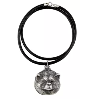 Akita, Akita Inu - Necklace with dog, silver-plated pendant for dog fan, unique jewelry by Art-Dog brand