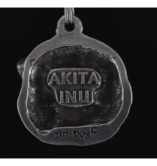 Akita, Akita Inu - Halskette mit Hund, versilberter Anhänger für Hundefans, einzigartiger Schmuck der Marke Art-Dog