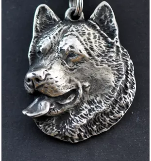 Alaskan Malamute - Necklace with dog, silver-plated pendant for dog fan, unique jewelry by Art-Dog brand