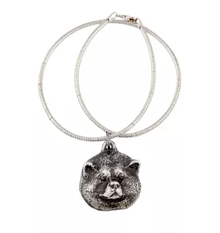 Akita, Akita Inu - Hundehalsband, einzigartiger Schmuck für den Hundefan, einzigartiger Kreuzotter-Anhänger der Marke Art-Dog