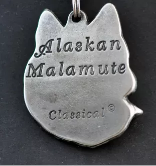Alaskan Malamute, Alaskischer Malamute - Hundehalsband, einzigartiger Schmuck für den Hundefan, einzigartiger Kreuzotter-Anhänger der Marke Art-Dog