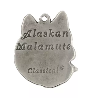 Alaskan Malamute, Alaskischer Malamute - Hundehalsband, einzigartiger Schmuck für den Hundefan, einzigartiger Kreuzotter-Anhänger der Marke Art-Dog