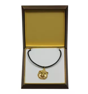 Akita, Akita Inu - Dog necklace in gift box, gold-plated pendant for dog fan, striking jewellery by Art-Dog