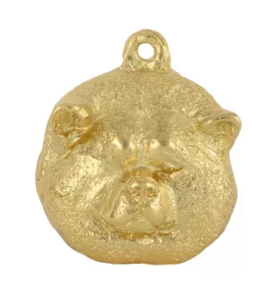 Akita, Akita Inu - Hundehalsband in Geschenkbox, vergoldeter Anhänger für Hundefans, auffälliger Schmuck von Art-Dog