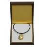 Alaskan Malamute, Alaskischer Malamute - Hundehalsband in Geschenkbox, vergoldeter Anhänger für Hundefans, auffälliger Schmuck von Art-Dog