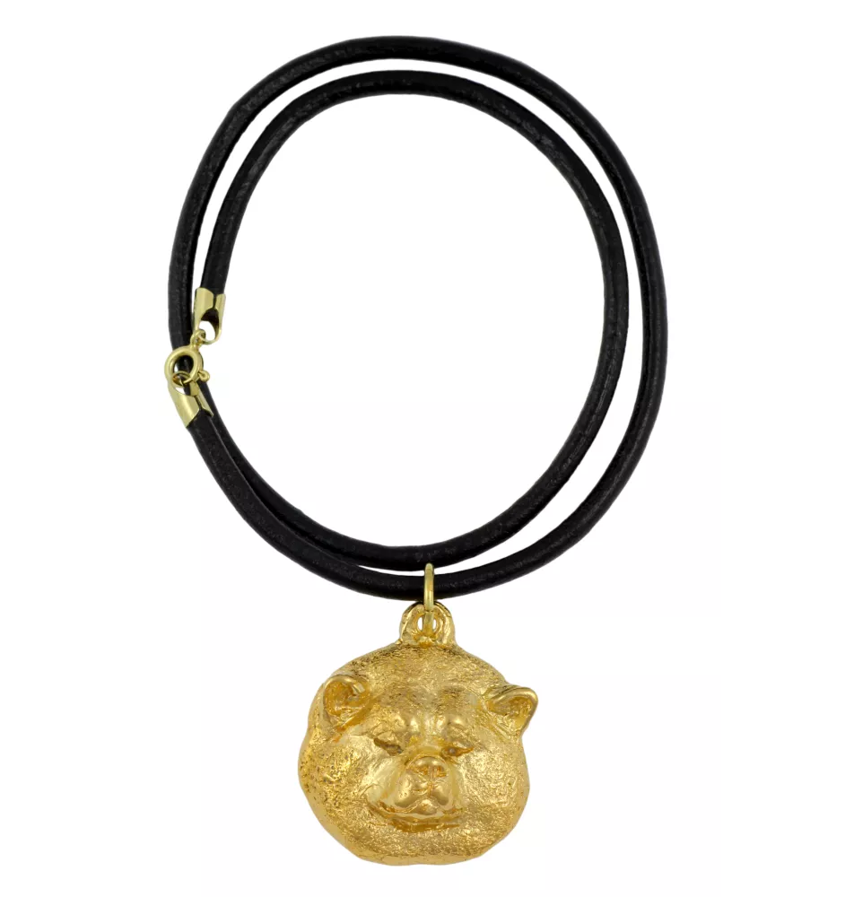 Akita, Akita Inu - Hundehalsband, vergoldeter Anhänger für Hundefans, einzigartiger Schmuck der Marke Art-Dog