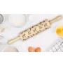Airedale Terrier, Bingley Terrier - rolling pin with a dog, decorating cookies with a rolling pin in patterns, a gift for the ceramicist of the Art-Dog brand