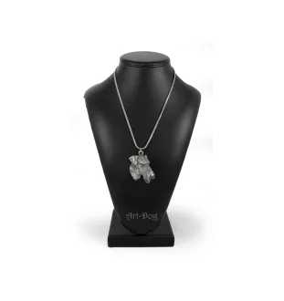 Airedale Terrier, Bingley Terrier - necklace with a dog, dog pendant on a silver chain, unique jewelry from the Art-Dog brand
