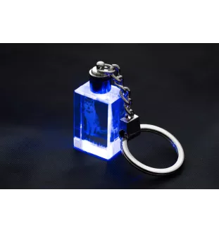 Akita, Akita Inu - Crystal key ring with dog photo, illuminated key ring, unique gift by Art-Dog brand