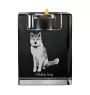 Akita, Akita Inu - Candle holder with dog photo, crystal tealight holder, personalised gift by Art-Dog brand