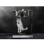 Akita, Akita Inu - Bougeoir avec photo de chien, porte bougie en cristal, cadeau personnalisé par la marque Art-Dog