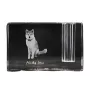 Akita penholder kryształowy z psem Art-Dog