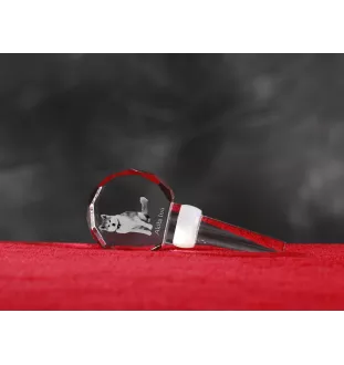 Akita, Akita Inu - Bouchon de bouteille en cristal, bouchon de vin unique avec photo, cadeau personnalisé pour sommelier par la marque Art-Dog