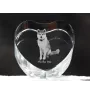 Akita, Akita Inu - une photo de chien dans un cristal, un cœur en cristal, un cadre photo exceptionnel de la marque Art-Dog