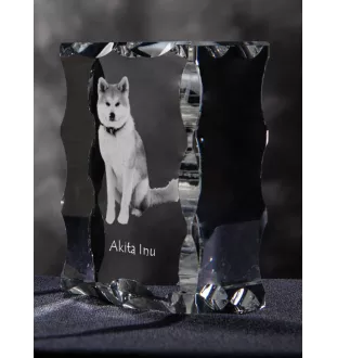 Akita ramka kryształowa z psem Art-Dog
