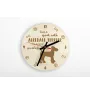 Airedale Terrier, Waterside Terrier, Bingley Terrier - horloge avec chien, horloge en bois, horloge murale pour les amoureux des chiens, horloge de bureau et étagère, Art-Dog