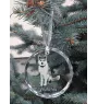 Akita, Akita Inu - Kristallkugel mit Foto, Hundebild im Kristall, personalisierter Christbaumschmuck von Art-Dog.