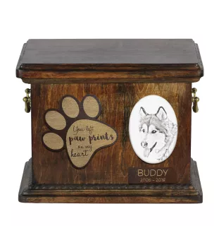 Alaskan Malamute - urn for dog ashes, personalized urn with a photo, dog photo urn by Art-Dog