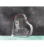 Akita, Akita Inu - horloge en cristal avec une photo de chien, horloge de table en forme de cœur, horloge debout personnalisée de la marque Art-Dog