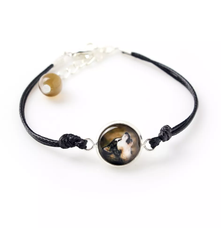 Alaskan Malamute - bracelet with your photo handmade, unique jewelry from the Art-Dog brand